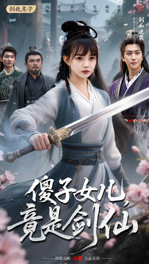 傻子女儿竟是剑仙（50集）全网最火催泪短剧